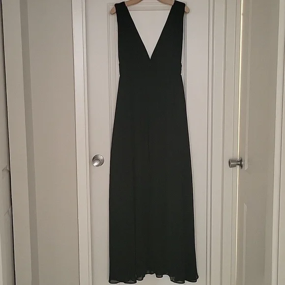 Lulus NWOT Heavenly Hues Black Maxi Dress Size L - Picture 6 of 11